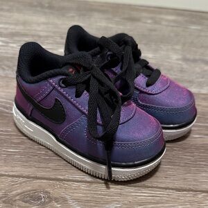 Nike Kids Black and Purple Sneakers